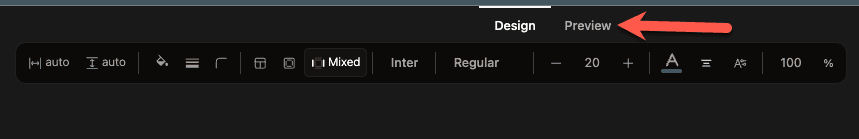Switch to Preview mode